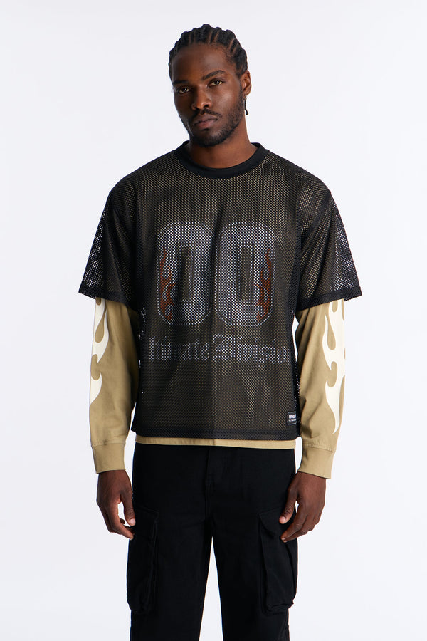 00 Inferno Layered Mesh Jersey - Olive